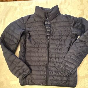 Uniqlo NAVY JACKET Men packable zip hood jacket EUC size small